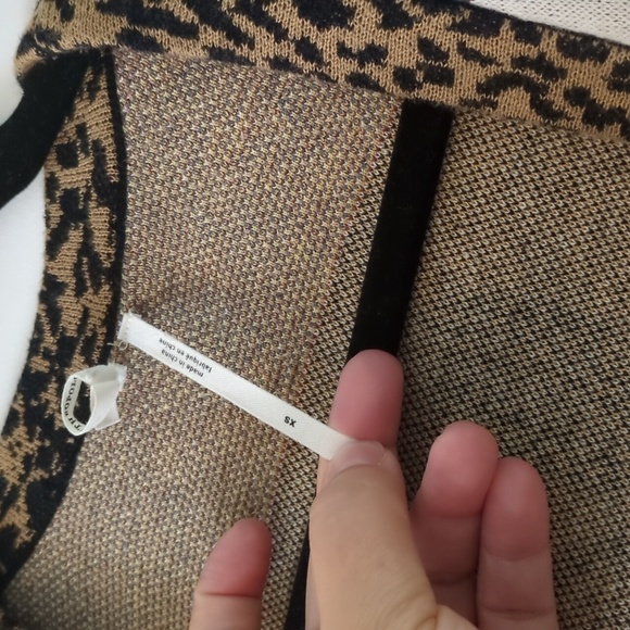 Anthropology Bricolage Open Front Fall Boho Cardigan Multicolor Paisley Sz XS - Picture 9 of 12